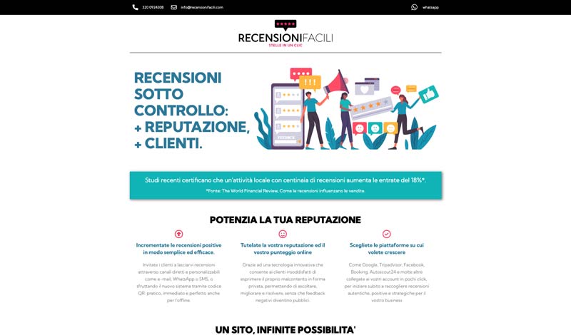 Piattaforma gestione recensioni